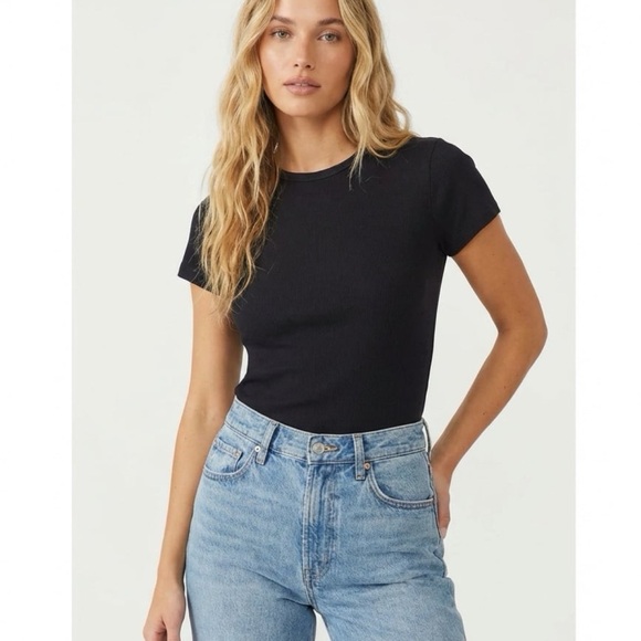 Anthropologie Tops - Maeve ribbed baby tee